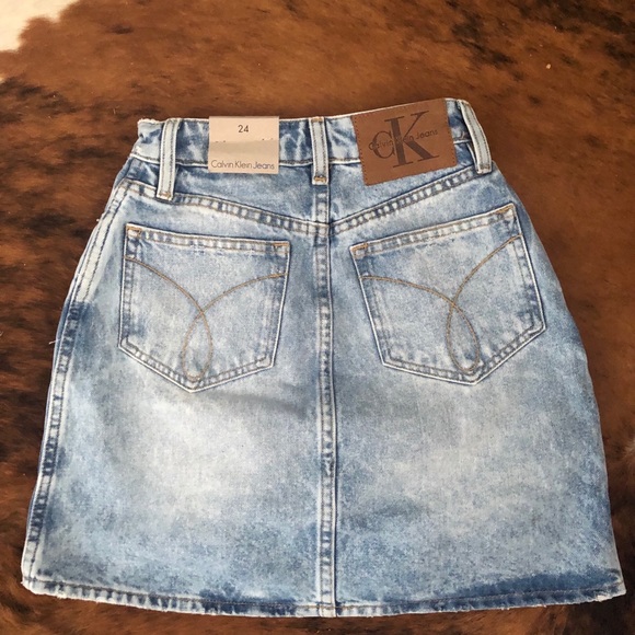 Calvin Klein Jeans mini skirt women juniors sz 24 - Picture 4 of 8
